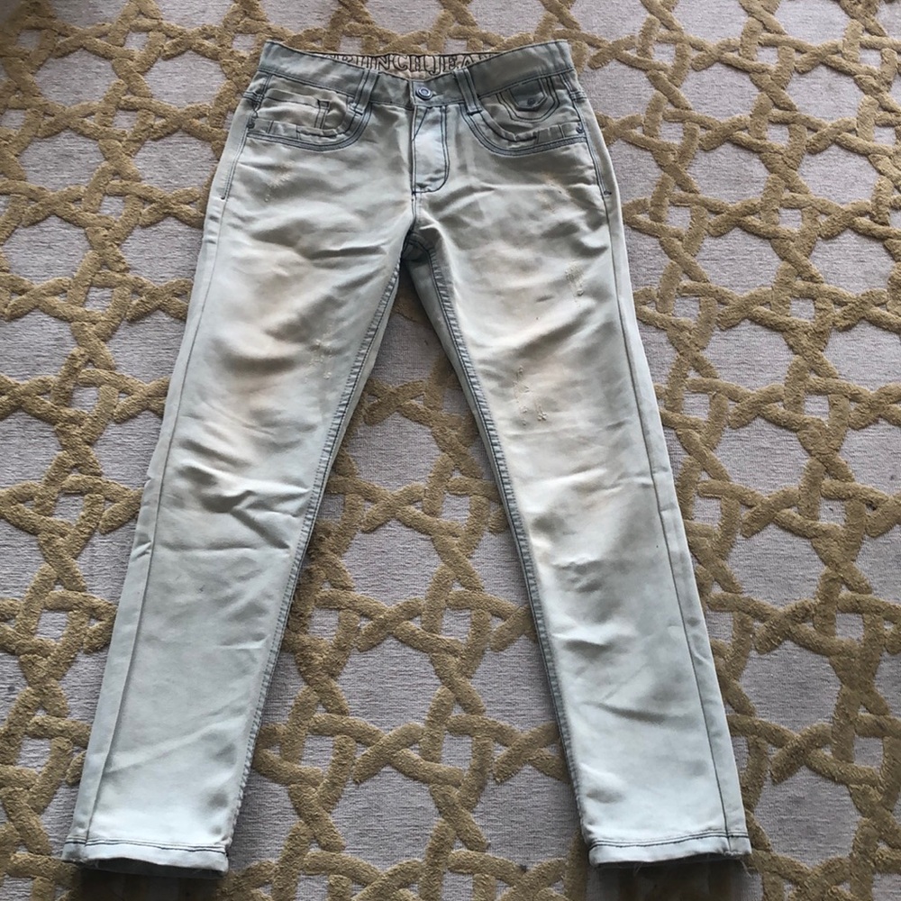 Men’s European ‘Crunch Jeans” faded